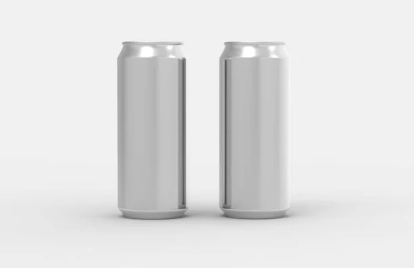 Twee aluminium soda blikjes — Stockfoto