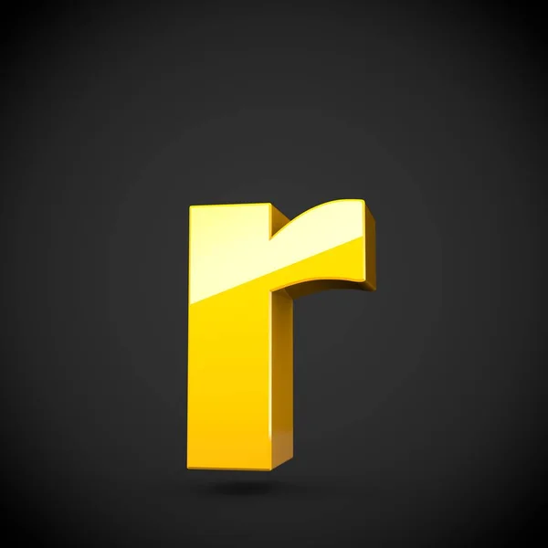 Isometric yellow letter R — Stock Photo, Image