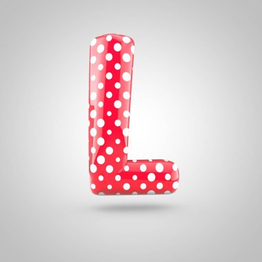 Kırmızı Alfabe harf l