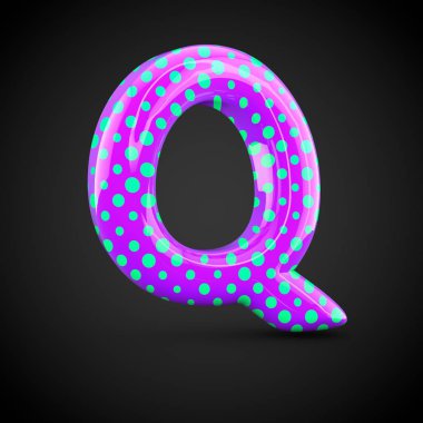 Menekşe Alfabe harf q