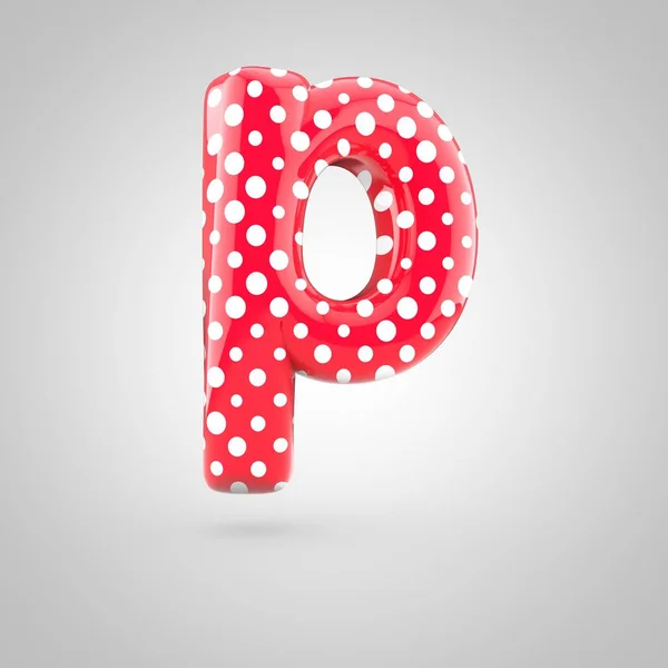 Huruf alfabet merah p — Stok Foto