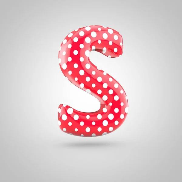 Red alphabet letter s — Stock Photo, Image