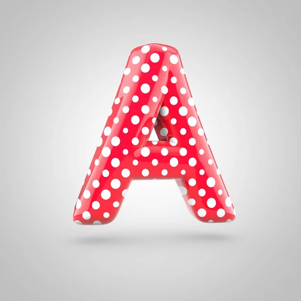 Rode alfabet letter een — Stockfoto