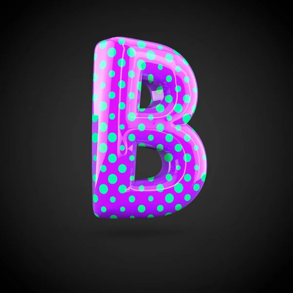 Фіолетова літера b — стокове фото