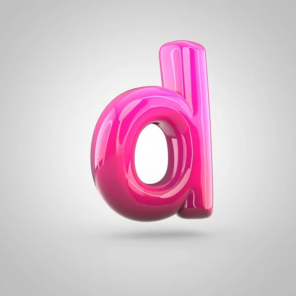 Rode en roze alfabet letter d — Stockfoto
