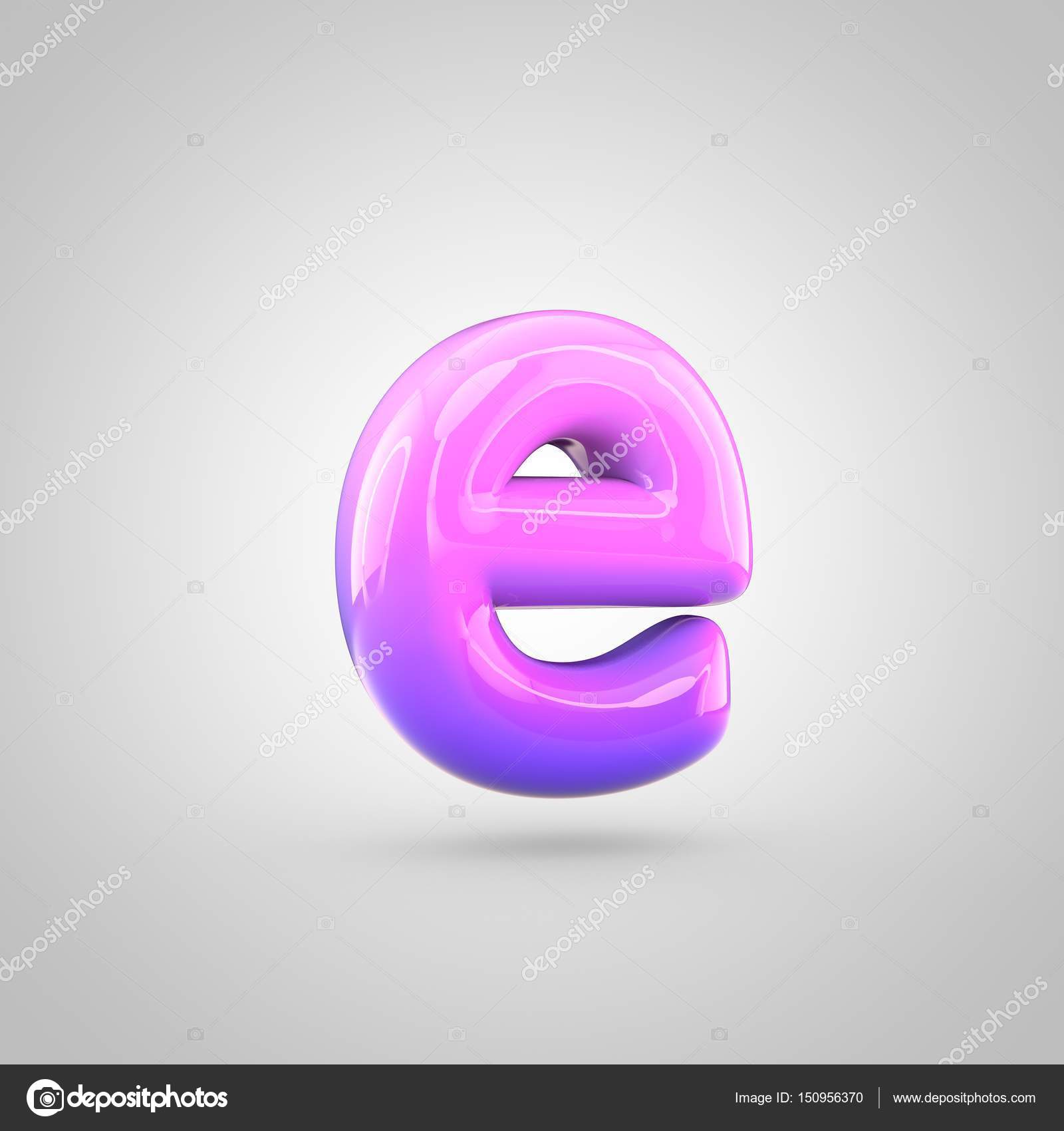 Pink And Violet Alphabet Letter E Stock Photo By C Whitebarbie 150956370