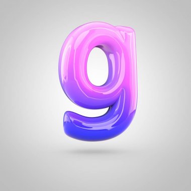 pembe ve mor alfabe harfi g