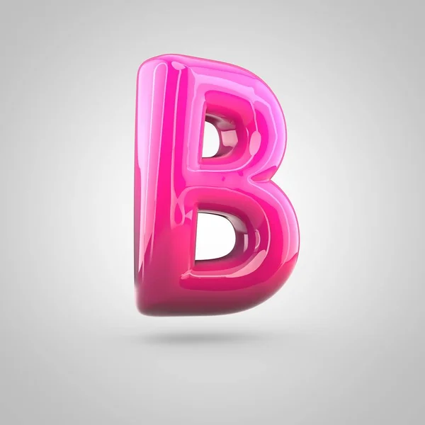 Червоно-рожева літера b — стокове фото