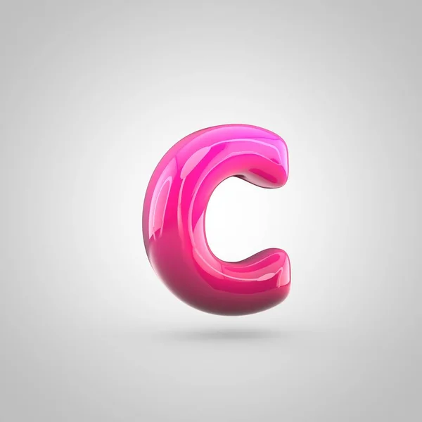 红色和粉色的字母表字母 c — 图库照片