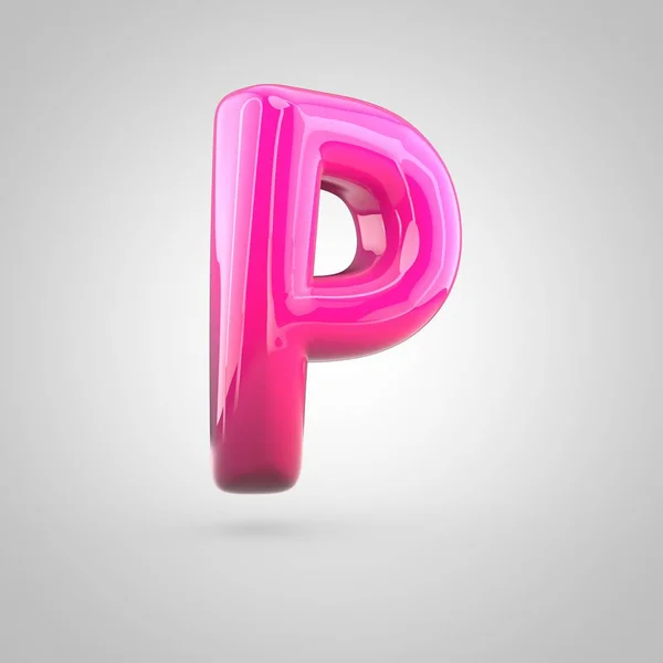 Rode en roze alfabet letter p — Stockfoto