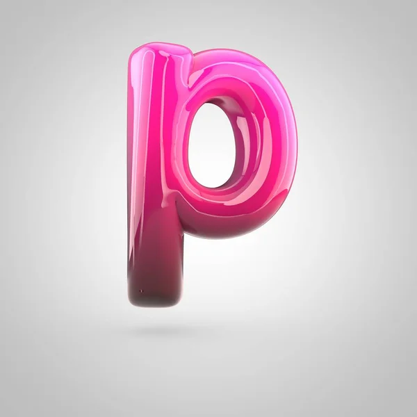 Red and pink alphabet letter p — Stock Photo, Image