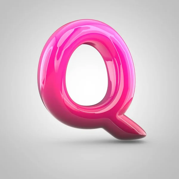 红色和粉色的字母表字母 q — 图库照片