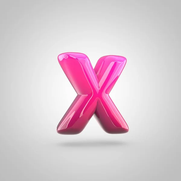 Alfabeto rojo y rosa letra x — Foto de Stock