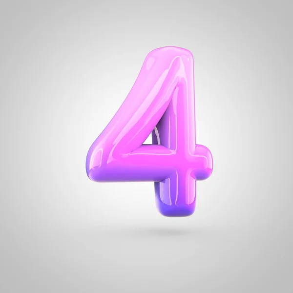 Alphabet number four — Stock Photo, Image