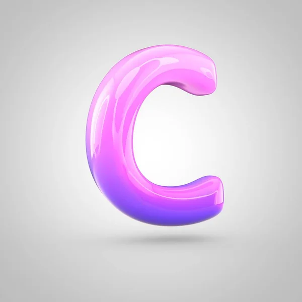 Ροζ και βιολετί αλφάβητο γράμμα c — Φωτογραφία Αρχείου