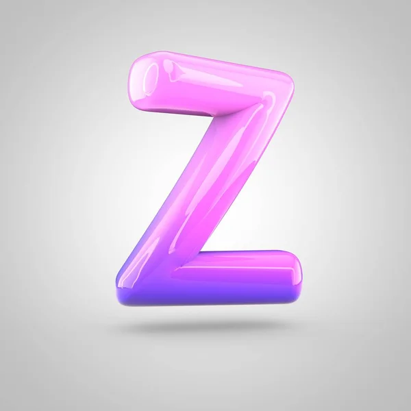 Alfabet roz și violet litera z — Fotografie, imagine de stoc