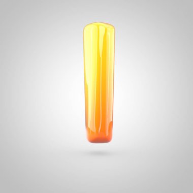 Parlak alfabe harfi l