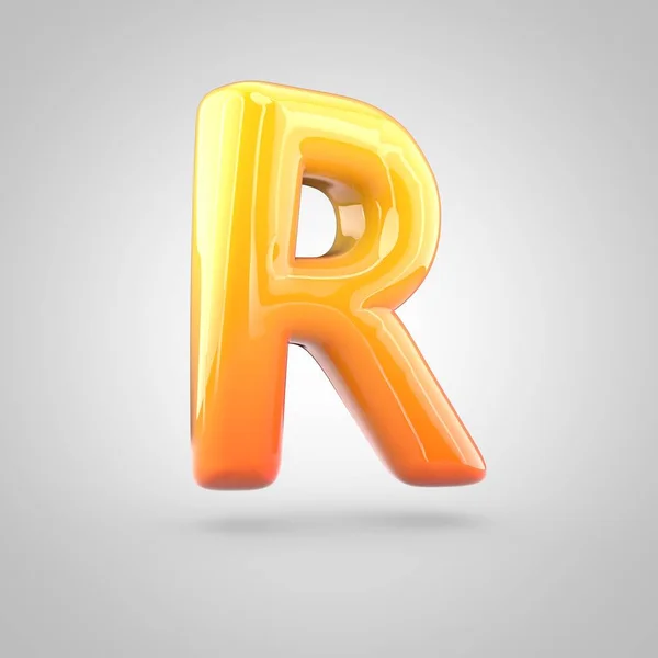 Glossy alphabet letter r — Stock Photo, Image
