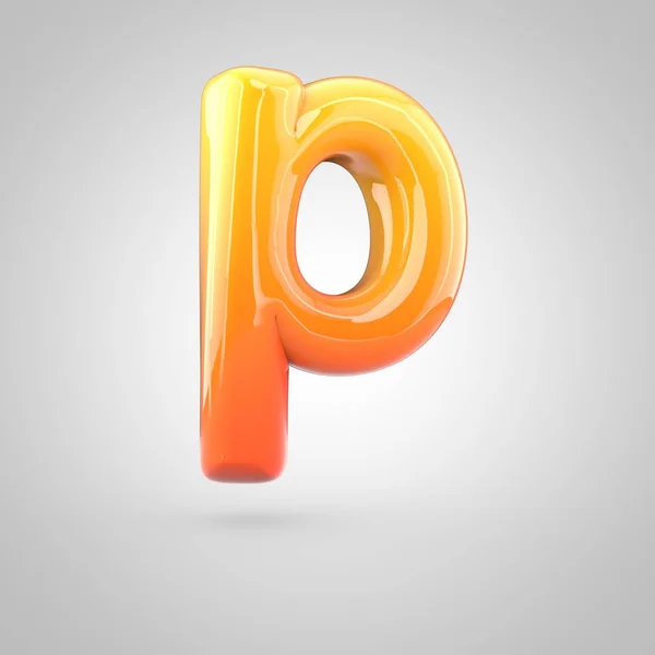 Glossy alphabet letter p — Stock Photo, Image