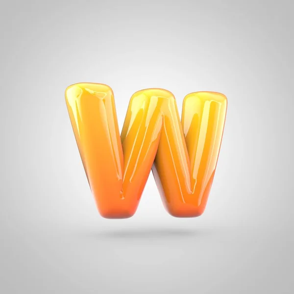Fényes ábécé betű w — Stock Fotó