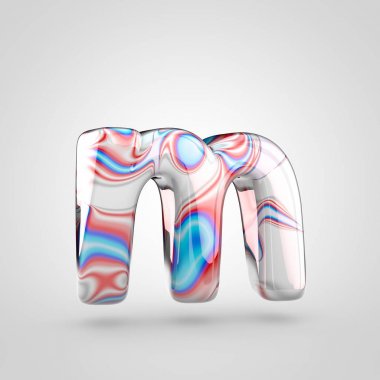 Parlak su mermer Alfabe harf M 