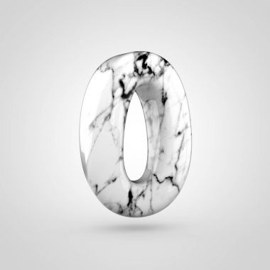 Parlak mermer numarası 0