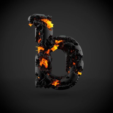 Volkanik Alfabe harf B küçük