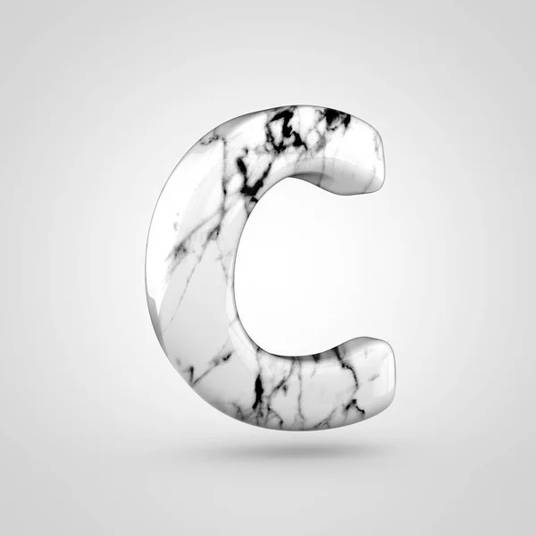Alfabeto in marmo lucido lettera C maiuscolo — Foto Stock