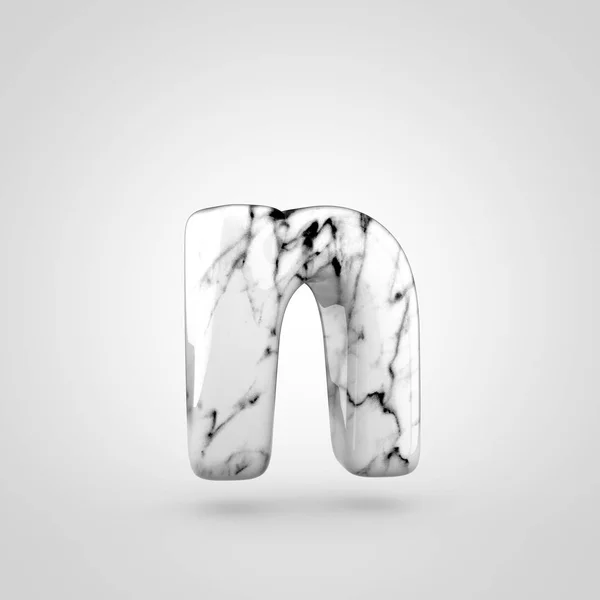 Blank marmor alfabetet bokstaven N gemener — Stockfoto