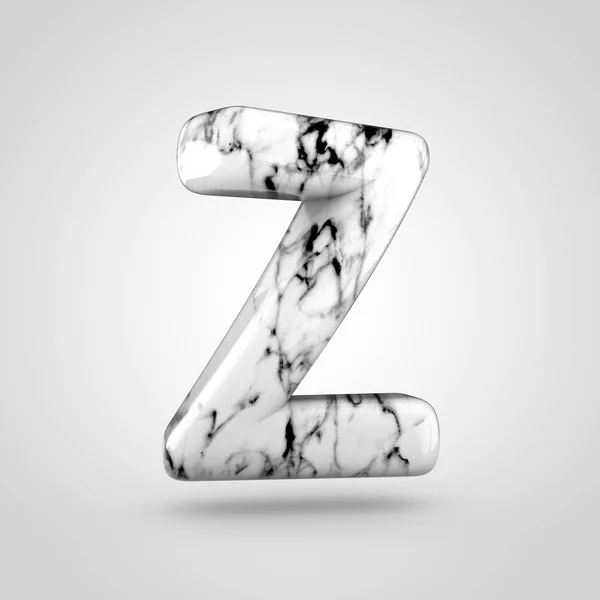 Blank marmor alfabetet bokstaven Z versaler — Stockfoto