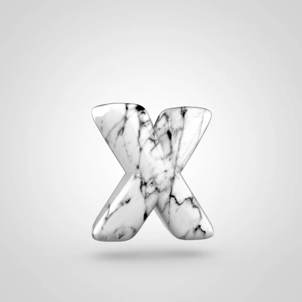 Glossy marble alphabet letter X lowercase — Stock Photo, Image