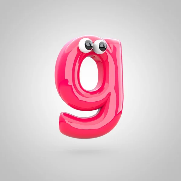 Zabawny różowy litera G — Zdjęcie stockowe