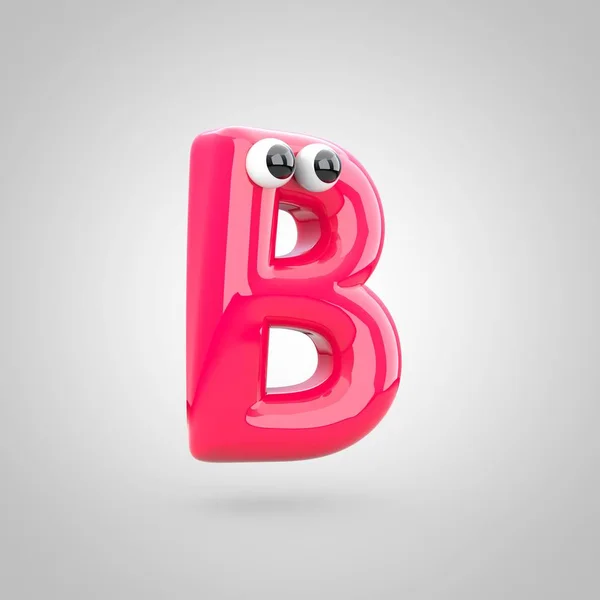 Funny pink letter B