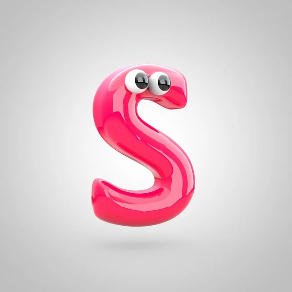 Funny pink letter S