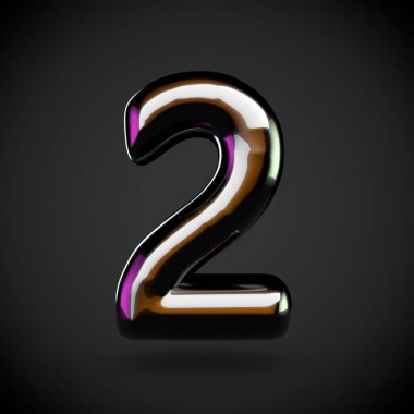 Parlak siyah sayı 2 