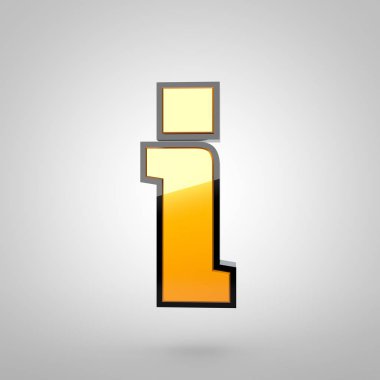 Ben küçük harf altın mektup 