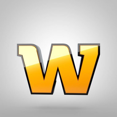 Altın harf W küçük 