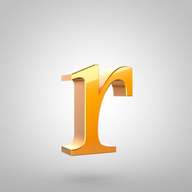 Altın harf R küçük