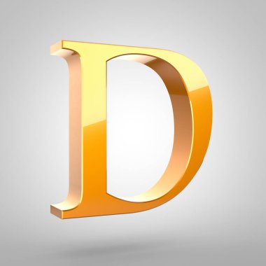 Altın harf büyük harf D