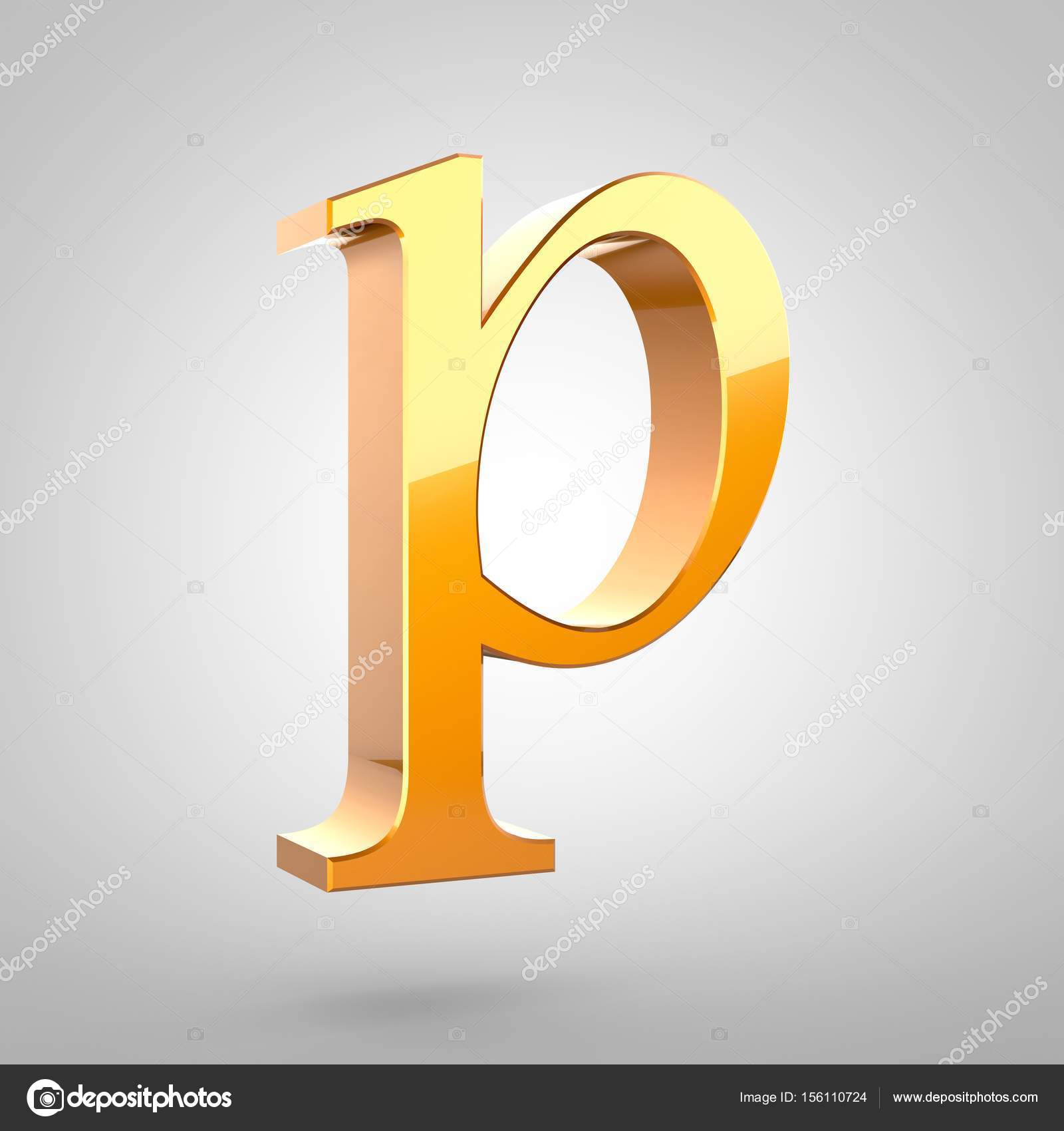 Guld bokstaven P gemener — stockfoto © whitebarbie #156110724, image size:1600x1700