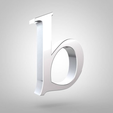 Gümüş harf küçük harf B