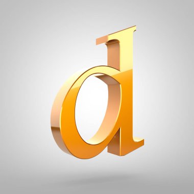 Altın harf D küçük 