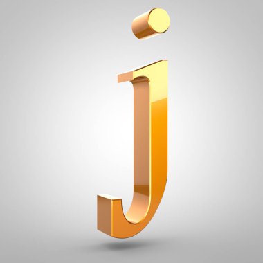 Altın harf J küçük