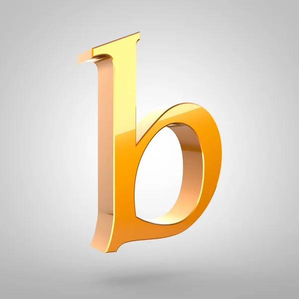 Kisbetűs Gold B betű — Stock Fotó