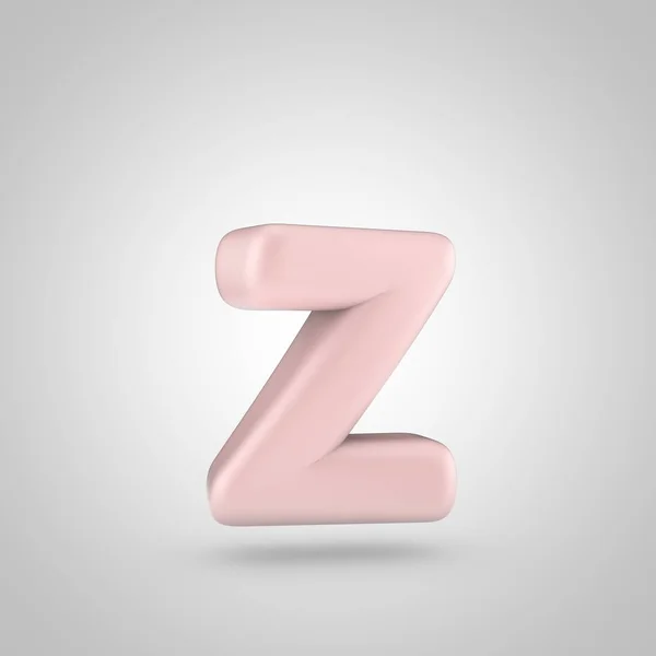 Millenium Color rosa letra Z minúscula aislada sobre fondo blanco — Foto de Stock