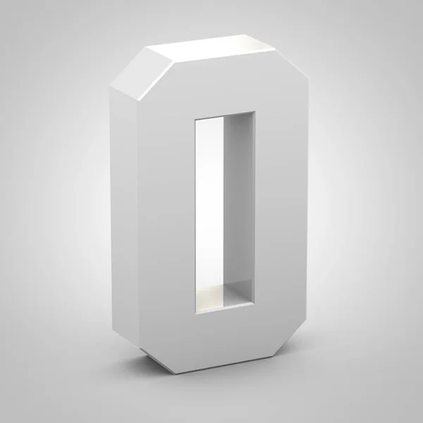 Isometrische letter O hoofdletters geïsoleerd op witte achtergrond — Stockfoto