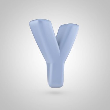 Serenity renk Y harfi büyük harf 