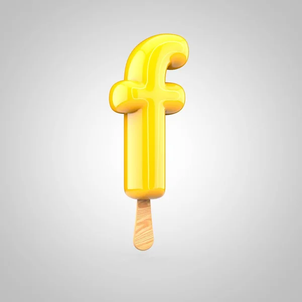 Crème glacée lettre F minuscule — Photo