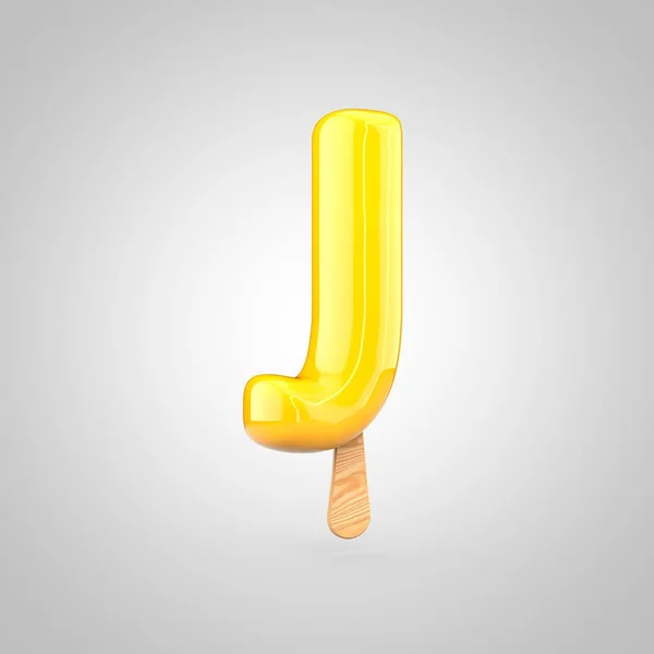 Ice cream letter J uppercase — Stock Photo, Image