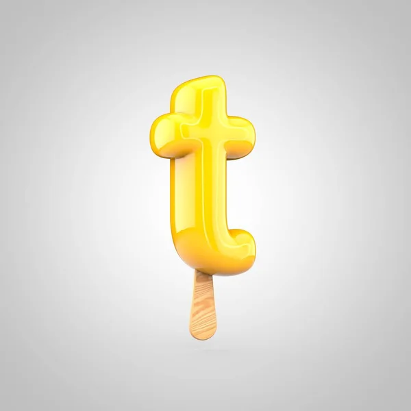 Crème glacée lettre T minuscule — Photo